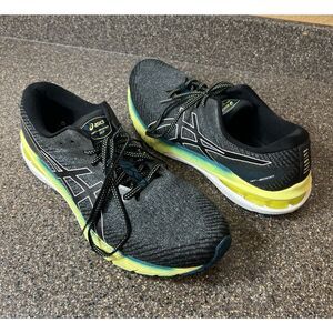 Asics GT-2000 10 1011B185 Mens US 10.5 Running Shoes Gray Green Athletic Sneaker